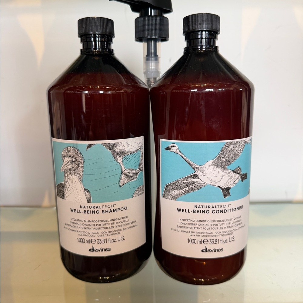 Davines Naturaltech Well-Being Hair Care Duo - New Shampoo and Conditioner Set